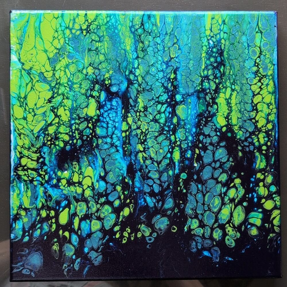 Original Handmade Acrylic Painting Abstract Canvas Art 12×12 - Picture 1 of 3
